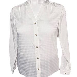 JNY Ivory w/ Design Blouse